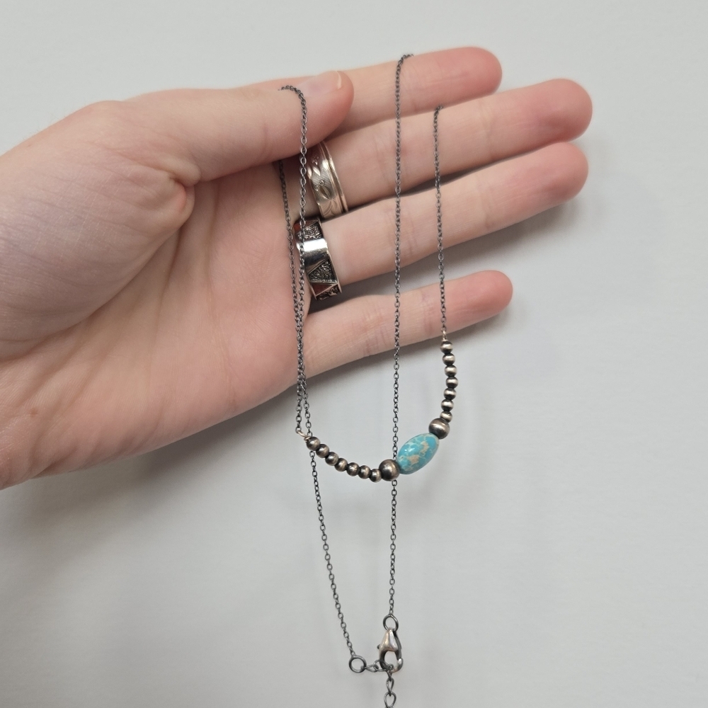 Whitewater Turquoise Sterling Necklace